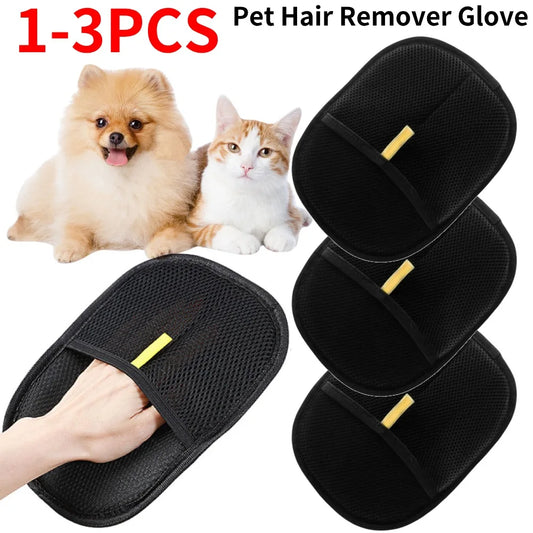 1/2/3/4/5pcs Pet Hair Remover Mitt Pet Hair Remover Gloves Deshedding Brush Glove for Dog Cat Rabbit with Long/Short/Curly Hair